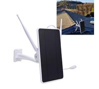 Bewinner Solar Powered Outdoor 4G LTE Modem Router with SIM Card Slot, IP66 Outdoor WiFi Router with 6W Solar Panel, 50m WiFi Coverage, Detachable Antennas, Design (European Versi