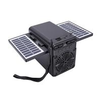Bewinner Solar Powered Radio Bluetooth Speaker MP3 Player USB Micro SD Card Music Player FM Radio with Dual Solar Panels Rechargeable Battery for Outdoor Camping Hiking