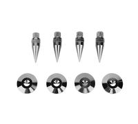 Bewinner Speaker Spikes Copper Vibration Reduction Base Pads for CD DVD Player,Adjustable Turntable Feet for Amplifier Subwoofer, 16 Pieces Set for Sound Equipment