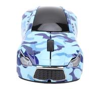 Bewinner Sports Car Shaped Wireless Mouse, 1600 DPI 2.4G Ergonomic Optical Computer Mouse with USB Receiver for PC Laptop, Cool Gaming Office Accessory for Men Kids (Blue)
