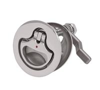 Bewinner Stainless Steel Boat Cam Latch with Red Dot Indicator - Marine Floor Buckle Latch for Ships, Yachts, RV - 316 Marine Grade, Adjustable 1-1/4 to 2-3/4 Inch, 2.05 Inch Hole