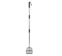 Bewinner Stainless Steel Cat Litter Scoop with Detachable Long Handle, Heavy Duty Half Round Scooper for Cat Litter Box, Non-Stick Extended Handle for Beach Sand Garden Cleaning, 43 Inch