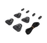 Bewinner Stainless Steel D Ring Patch Paddle Board Rings 8.2ft White | Complete Set, Universal Design, Secure And Stable, Easy Installation, D Ring Pvc Patch, D Ring Patch For Kayak