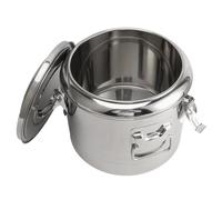 Bewinner Stainless Steel Durable Insulated Beverage Dispenser for Hot Cold Drinks Coffee Tea Juice with Secure Temperature Locking for Home Kitchen, 1 X Stainless Steel Insulated Beverage Dispenser