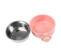 Bewinner Stainless Steel Hanging Pet Bowl for Small Animals, Adjustable | Clip On Cage Feeder, Adjustable Height For Rabbits And Guinea Pigs, Stainless Steel And PP, Dual Purpose Food And Water,