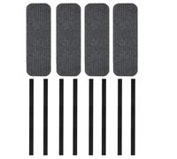 Bewinner Stairs Covers For Steps Quick Drying RV Step Carpet, Unique Design RV Step Covers For Motorhome 4 PCS Grey 19.5 * 7.5inch Customizable Size For Maximum Coverage