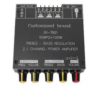 Bewinner Subwoofer Sound Amplifier Board 50W+50W+100W | Bluetooth 5.0 & AUX Input, Bass/Treble Control, 2.1 Channel Stereo Output with Overvoltage/Overheat Protection