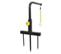 Bewinner Swing Trainer for Golf Practice - Iron Construction, 3 Height Adjustable, Automatic Ball Return for Accuracy, Power & Consistency, Quick Setup with Stake (Yellow)
