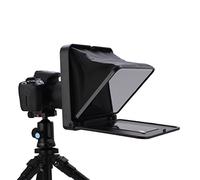 Bewinner Teleprompter with Remote Control, Foldable Portable Teleprompter with 49mm, 52mm, 58mm, 62mm, 67mm, 72mm, 77mm Adapter Ring for Smartphone Tablet SLR Camera