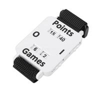 Bewinner Tennis Score Keeper Wristband, Adjustable Wrist Strap Scoreboard for Tennis, Badminton, Volleyball - Large Easy-Read Counter, Lightweight ABS for Men & Women (White)