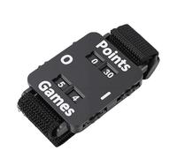 Bewinner Tennis Score Keeper Wristband with Large Easy-to-Read Counter, Adjustable Wrist Strap for Tennis, Badminton, Volleyball, Table - White (Black)