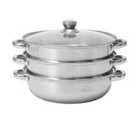 Bewinner Thickened Stainless Steel Soup Steam Pot, Large Capacity Double Ear Stock Pot with Compound Bottom for Even Heating and