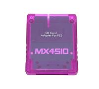 Bewinner Transparent Storage Card Adapter Plug and Play MX4SIO Memory Card Reader for Fat Console - Professional Game Console Accessory, Connect Storage to Memory (Translucent Purple)