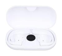 Bewinner True Wireless Earbuds BT 5.3 Bone Conduction Ear Hook Headphones IPX7 White, Wireless Sport Earphones with Charging Case for Phone Tablet Laptop
