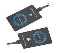 Bewinner Type C Wireless Charger Receiver 2 Pack - Portable Charging Adapter for USB C Mobile Phone, Universal Wireless Charging Receiver with Fast, Compatible with Type