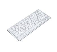 Bewinner Ultra Slim Bluetooth Keyboard, 78 Keys Compact Splashing Proof Bilingual Language Keypad, Multi Device Rechargeable Keyboard For Tablet Smartphone PC Computer (Russian)
