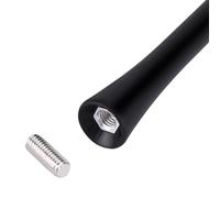 Bewinner Universal 9in Car Aerial Antenna with Anti Noise FM Radio | Rubber and Aluminum Construction, Resistant, 4mm 5mm 6mm Screws, Universal Fit for Most Vehicles
