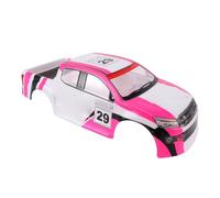 Bewinner Universal Lightweight RC Car Bodyshell Seamless Fit for 1/10 RC Car 26cm Wheelbase for Hobbyists PVC Material (Roseate White)