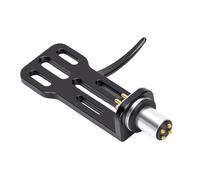 Bewinner Universal Turntable Headshell, Metal Phono Cartridge Headshell with Finger Lift, Wires and Mounting Hardware, Fits SL 1200 1210 D5 1600 DJ Record Players (Black)