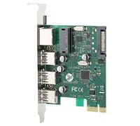 Bewinner USB 3.0 PCIe Expansion Card with 3 Ports USB Hub and Gigabit Ethernet RJ45 LAN Adapter, VL805+RTL8153 Controller, Supports Remote Wake-Up, Backwards Compatible
