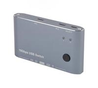 Bewinner USB 3.2 Switch, 4 Port USB C Hub with 2 C Inputs for Computers, 10Gbps Data Transfer, Plug and Play Switcher for PC Laptop Keyboard Mouse Printer