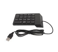 Bewinner USB Cable Number Keypad, External Numeric Keypad with 18 Keys for Laptop, Quiet Typing, Ergonomic Number Keyboard for Bank Accountant, Plug and Play (Pack of 1)