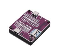 Bewinner USB Cable Tester Board 2x Type C 1x USB Data Cable Checker Detection Board with 24 LED Indicators for Pin Point Fault Detection