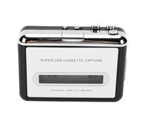Bewinner USB Cassette Tape Player to MP3 Digital Converter, Portable Audio Digitizer with Auto Reverse, 3.5mm Headphone Jack, USB Powered or AA Battery, Transfer Vintage Music to Computer