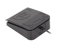 Bewinner USB Foot Switch Pedal High Sensitivity Single Pedal Switch for Games Photobooth Transcription - Ergonomic Design, 2M Cable, Photoelectric for Computer