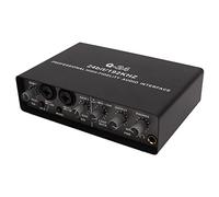 Bewinner USB Live Sound Card Digital Mixing for Live Streaming Recording, 24BIT 192KHZ External Audio Interface with XLR/TRS Input, Internal Recording, USB2.0 for PC, Mac, IOS