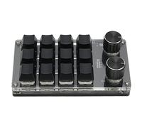 Bewinner USB Mini 12 Key Keypad Mechanical Gaming Keyboard, Universal RGB Backlit Gaming Keypad, Portable DIY Programmable Keyboard for PC Office Game Music Gift