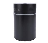 Bewinner USB Powered Humidifier with Light, 300ml Portable Mini Humidifier for Bedroom, Desktop, Office, Car & Plants - 2 Mist Modes, 4-6H Runtime, Black (Black)