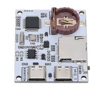 Bewinner USB Serial Data Logger Module with Dual Type C Ports, Memory Card Holder, and LED Indicators for Real Time Timestamp File Archiving, Supports 128GB FAT32 EXFAT Storage