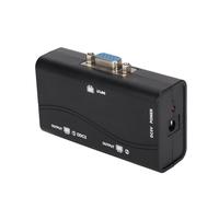 Bewinner VGA Splitter 1 in 2 Out，USB Powered 250MHz 1920x1440 Video Splitter，Gold Plated Interface for Screen Duplication 1080P，Long Distance 40m/131.2ft，ABS Shell Plug and Play HD Video