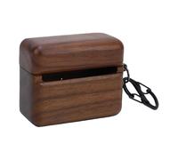 Bewinner Walnut Wood Earbuds Case Cover, Protective Case for Bowers Wilkins Pi8 with Soft Microfiber Lining Shock Absorbing Cushion Charging Port Opening