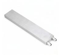 Bewinner Water Cooling Block Aluminum for Liquid Water Cooler Heat Sink System Silver CPU Radiator Water Cooling Block Liquid Water Cooler Heat Sink for PC Laptop (40 * 200 * 12mm)