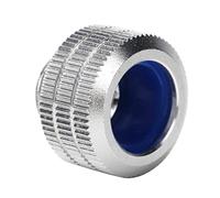 Bewinner Water Cooling Fitting, Brass PC Water Cooling Adapter for 14mm Rigid Tubes, Hard Tube Connector for PC Water Cooling Systems Extender Fitting Computer Accessories (Silver)