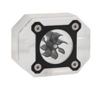 Bewinner Water Flow Indicator, Water Cooling Flow Meter Indicator, 8 Impellers Fan PC Computer Cooling System,Revolving Speed Meter for Cooler Chiller, G1/4 Threaded