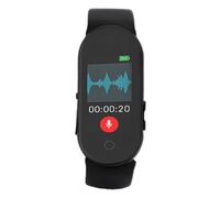 Bewinner Wearable AI Voice Activated Recorder with 0.96inch Screen, Bluetooth APP, 24H Recording, 188 Languages Transcription & Real Time Translation for Meetings, Classes (64G)