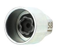 Bewinner Wheel Lock Key Lug Nut Remover Socket Replacement for BMW 1 3 5 6 7 Series X1 X2 X3 X4 X5 X6 Z4 - Anti Theft Screw Removal Tool, Metal, High Strength (058)