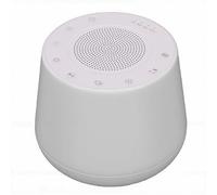 Bewinner White Noise Machine with BT 5.1 Speaker, Soothing Sleep Sound Device, 32 Sounds, Color Night Light, 1800mAh Battery, Timer, Travel Baby Sleep Aid with 3.5mm Jack (White)
