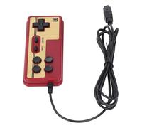 Bewinner Wired 8 Bit Video Game Player Handle, 9 Pin Red White Controller with Continuous Startup, Retro Joystick Game Console Handle for Nostalgic Gaming, ABS Durable 1M Cable