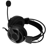 Bewinner Wired Gaming Headset for PC, Multicolor RGB Headphone with Omnidirectional Microphone for PC// (Black)