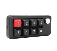 Bewinner Wired USB C Numeric Keypad, One Handed Macro Mechanical Keyboard, 8 Key Multifunction DIY Programmable Keypad for Office Gaming (Black)