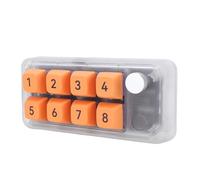 Bewinner Wired USB C Numeric Keypad, One Handed Macro Mechanical Keyboard, 8 Key Multifunction DIY Programmable Keypad for Office Gaming (Transparent)