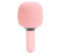 Bewinner Wireless Bluetooth Karaoke Microphone | RGB Lights, Vocal Cancel, Dual Mic Sync, 5W Speaker with Noise Canceling for Parties (Pink)