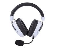 Bewinner Wireless Gaming Headset with 2.4GHz, Bluetooth 5.4, 7.1 Surround Sound, Noise Cancelling Mic, 50mm Drivers, RGB Lights, Gaming Headset for PC Computer (Black and White)