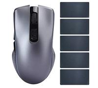 Bewinner Wireless Gaming Mouse, 3-Speed Adjustable DPI 1000/1600/2400, Rechargeable with 500mAh Battery, 2.4G Dual-Mode Optical Mute Mouse for Laptop Computer Office (Space Gray [Dual Mode]