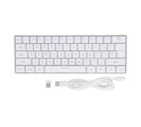 Bewinner Wireless Mechanical Keyboard 61 Keys, Triple Modes - Wired - BT5.0-2.4G Three modes Gaming Keyboard, Backlight Keyboard for Laptop Phone Tablet (White)