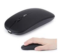 Bewinner Wireless Mouse, Double Mode USB Rechargeable Office Mouse 2.4Ghz Wirless 1000/1200/1600 DPI Mouse Mice for for Mac OS